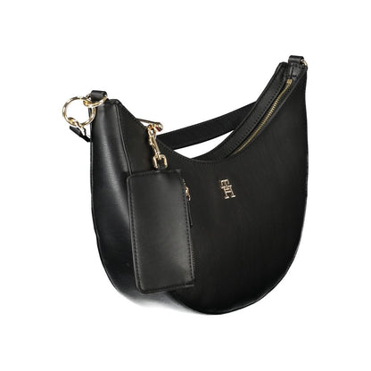 Tommy Hilfiger – Schwarze Polyethylen-Handtasche für Damen