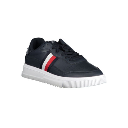 Tommy Hilfiger – Blaue Leder-Sneaker für Herren