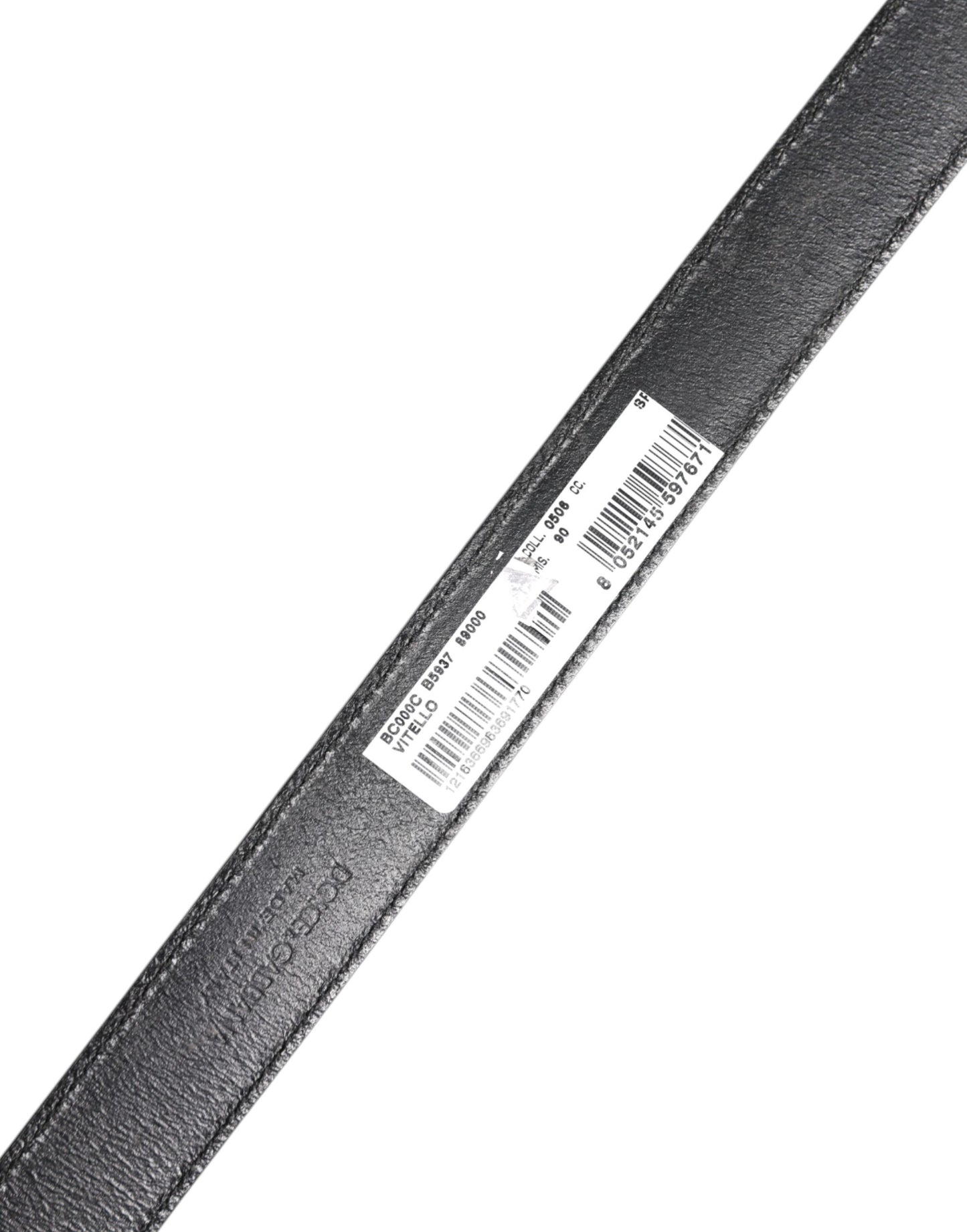 Dolce &amp; Gabbana – Klassischer Gürtel aus schwarzem Kalbsleder mit Schnalle