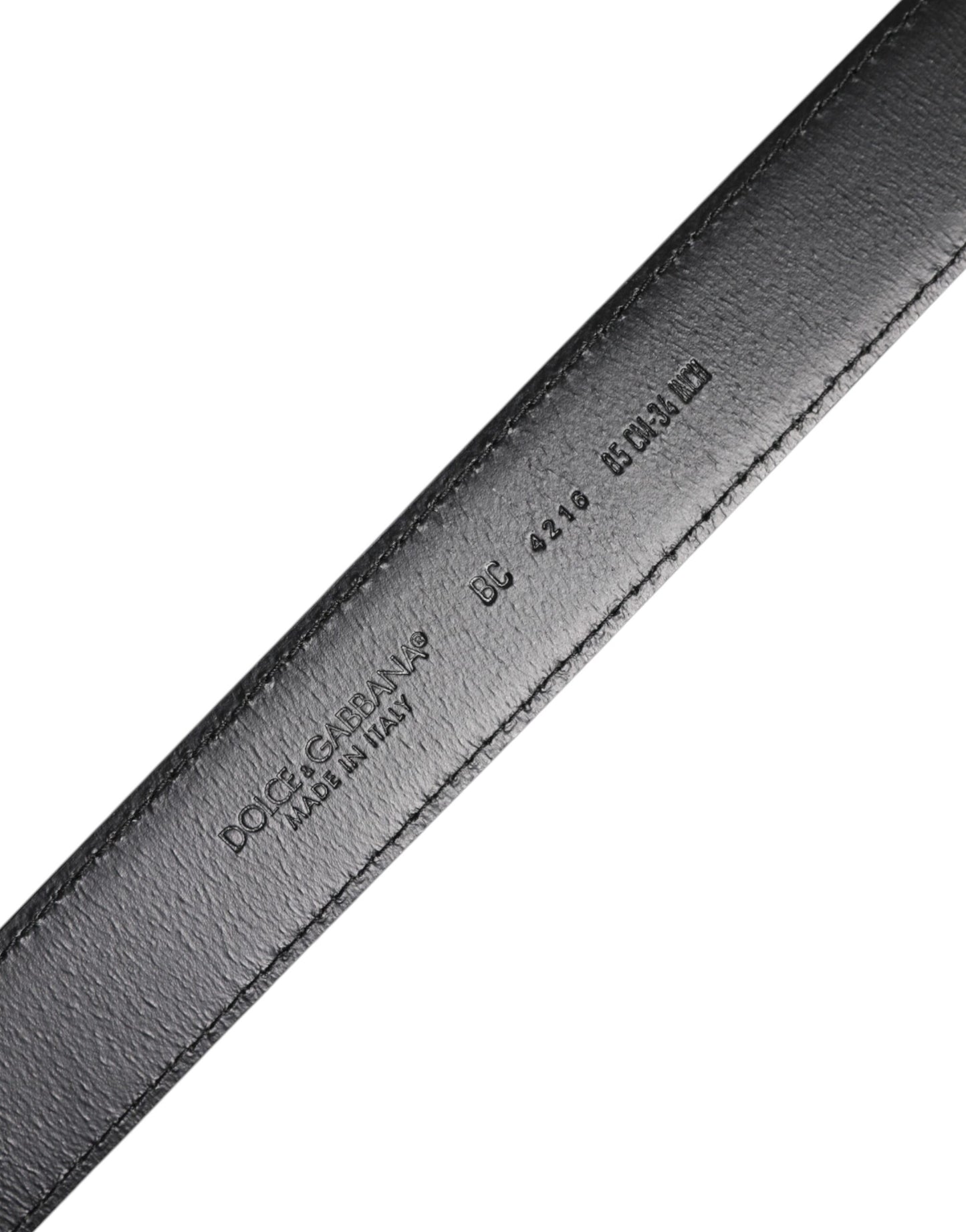 Dolce &amp; Gabbana – Brauner klassischer Gürtel aus Kalbsleder mit silberner Schnalle