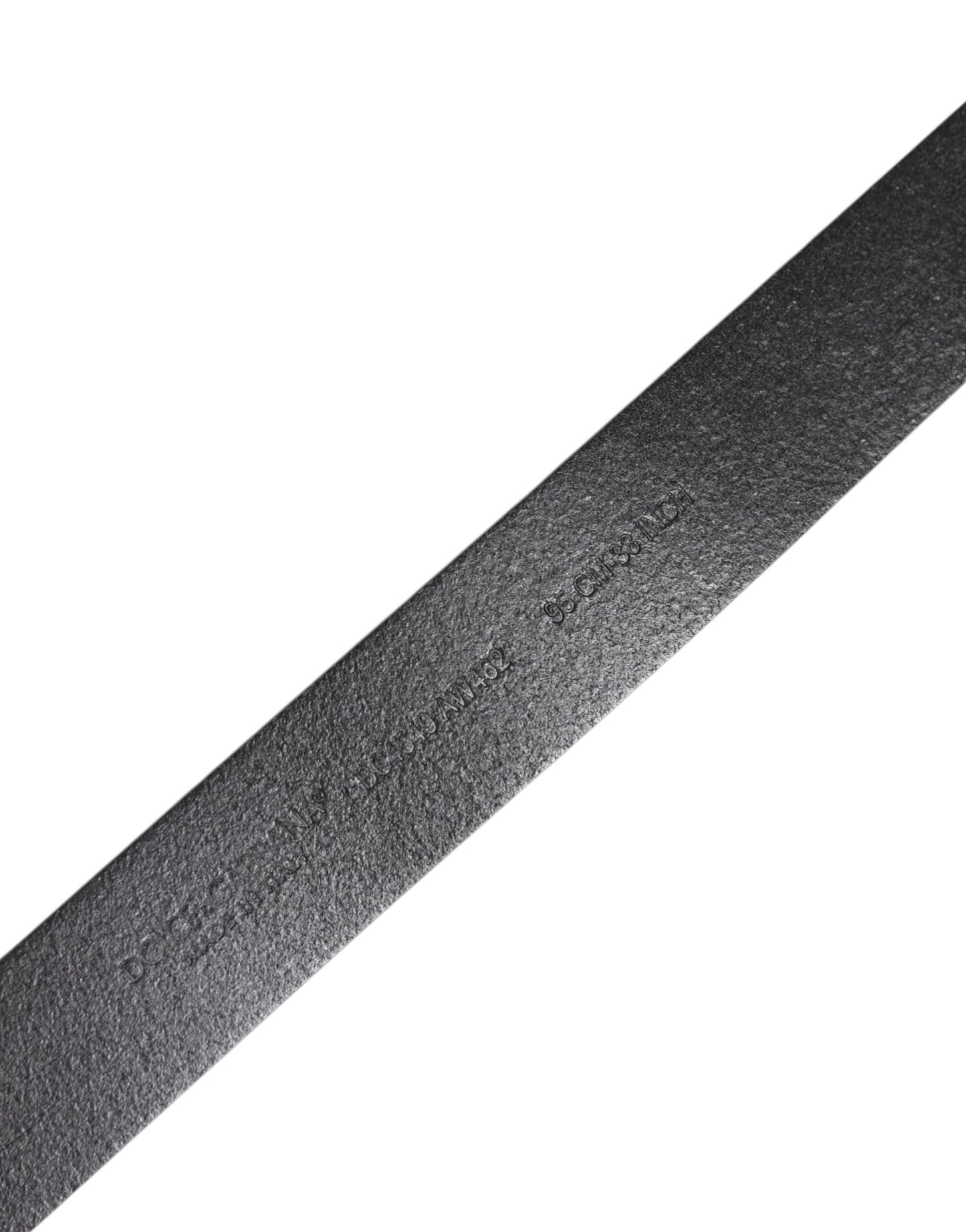 Dolce &amp; Gabbana – Klassischer schwarzer Ledergürtel mit Metallschnalle