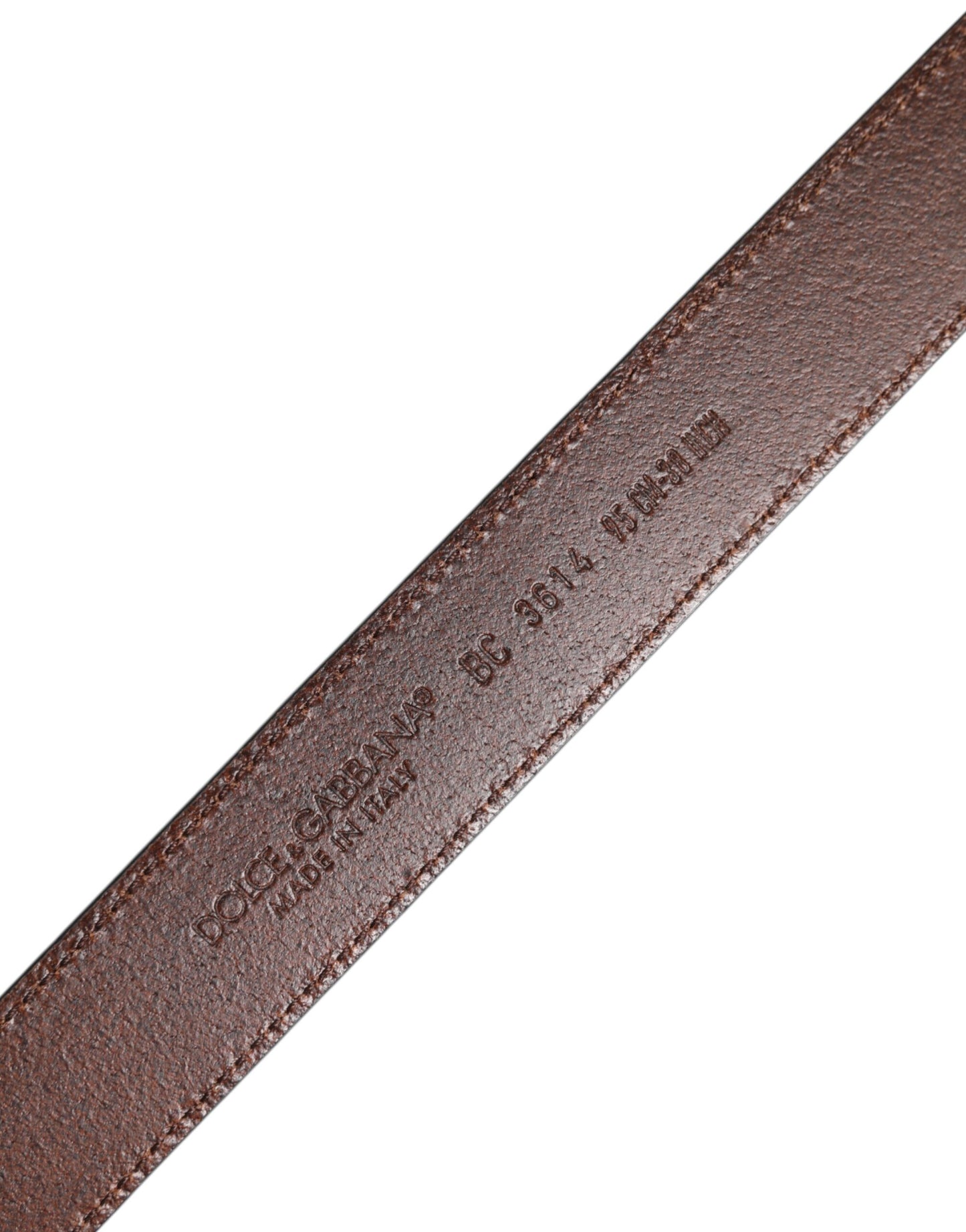 Dolce &amp; Gabbana, grüner klassischer Ledergürtel mit Metallschnalle