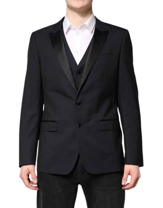 Dolce & Gabbana Dark Blue MARTINI Wool Suit 2 Piece Jacket