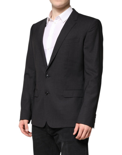 Dolce & Gabbana Dark Gray MARTINI Single Breasted Jacket