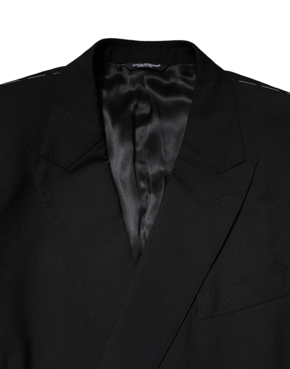 Dolce &amp; Gabbana Schwarze MARTINI Zweireihige Anzugjacke