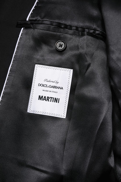 Dolce & Gabbana Black MARTINI Double Breasted Suit Jacket