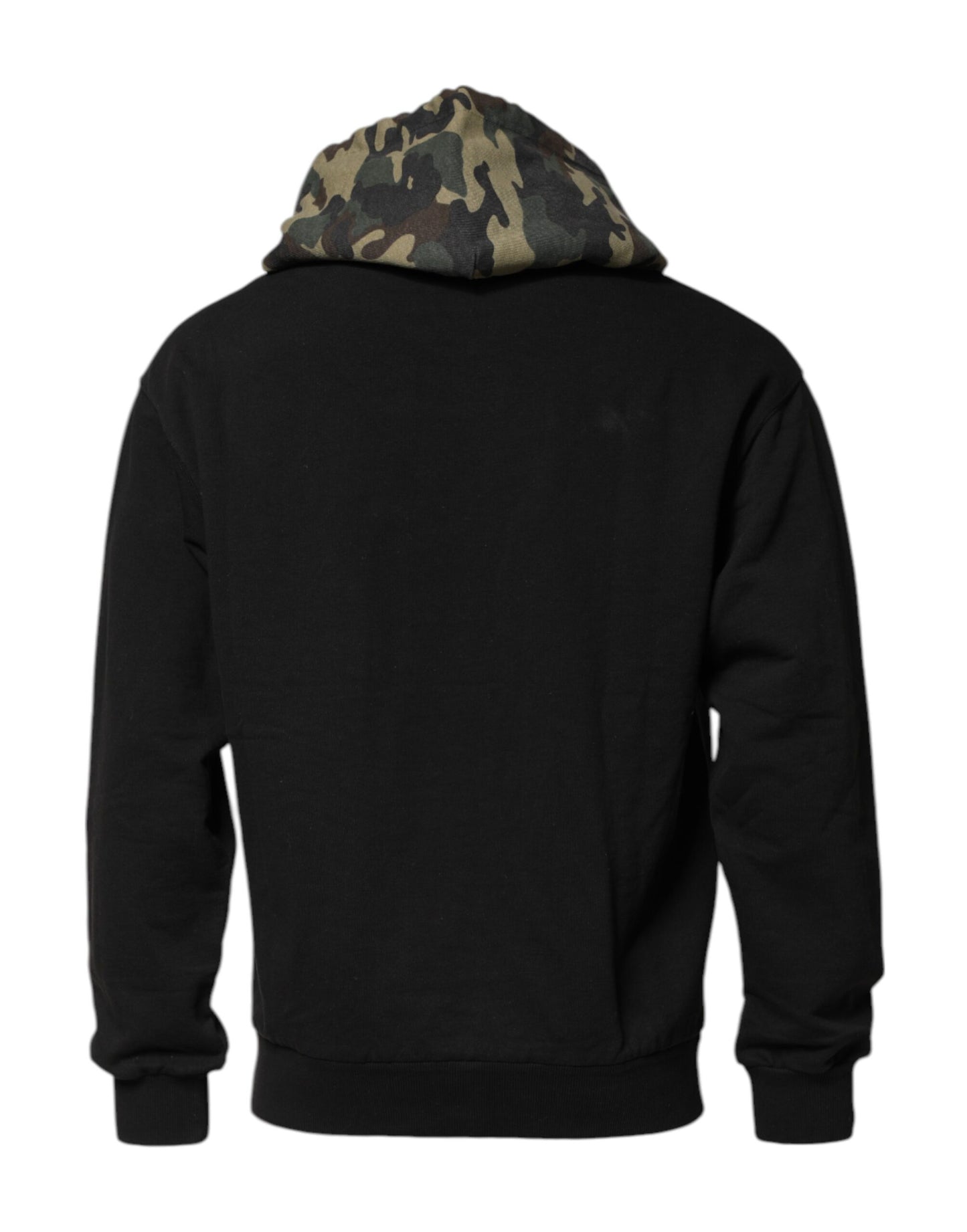 Dolce &amp; Gabbana Schwarzer Camouflage-Kapuzenpullover