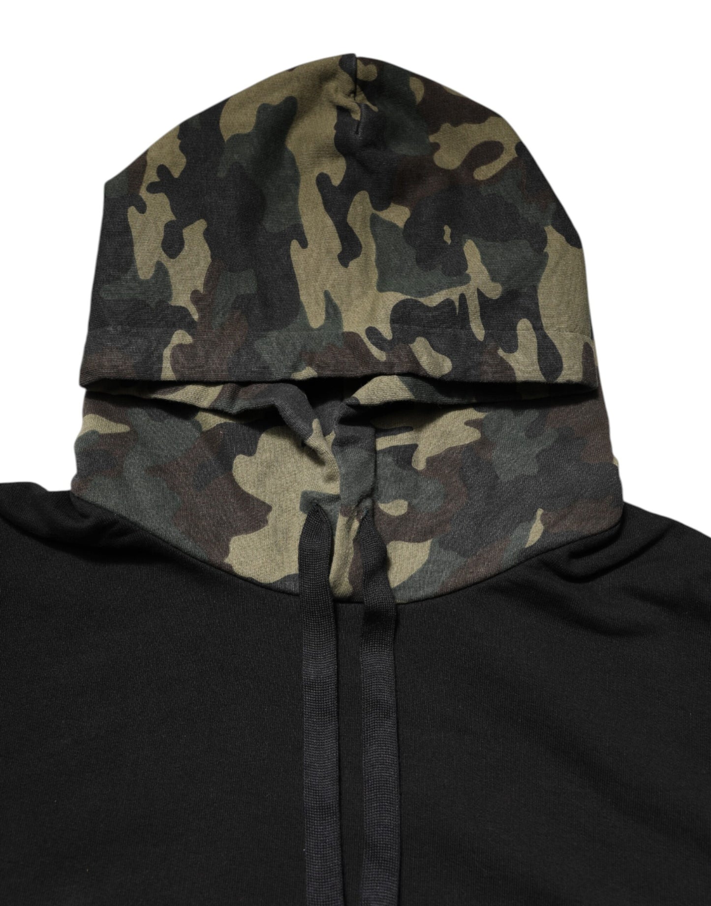 Dolce &amp; Gabbana Schwarzer Camouflage-Kapuzenpullover