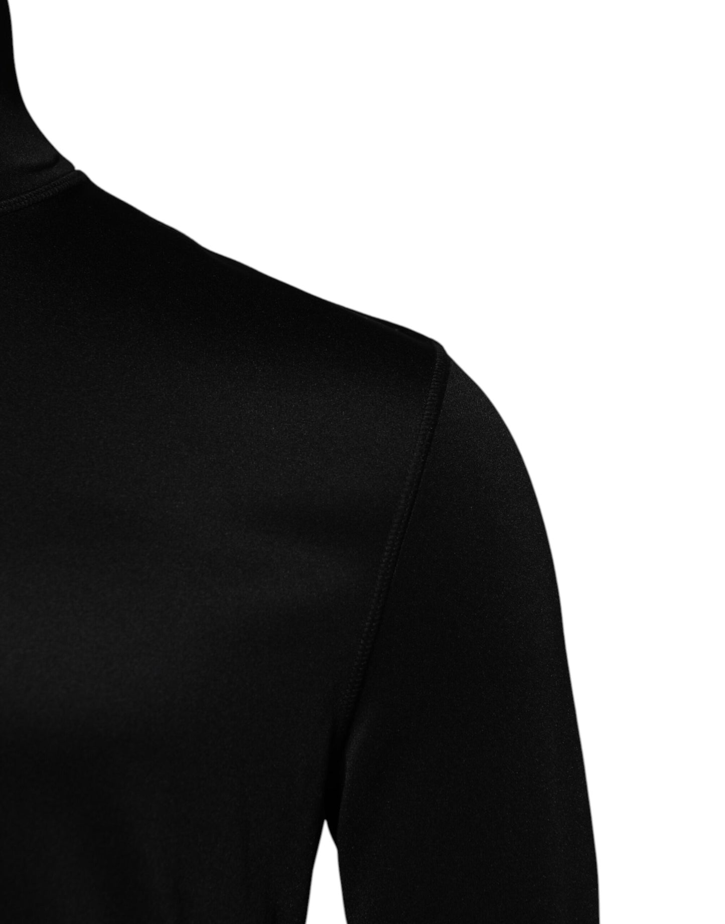 Dolce &amp; Gabbana – Schwarzer Rollkragenpullover aus Polyester