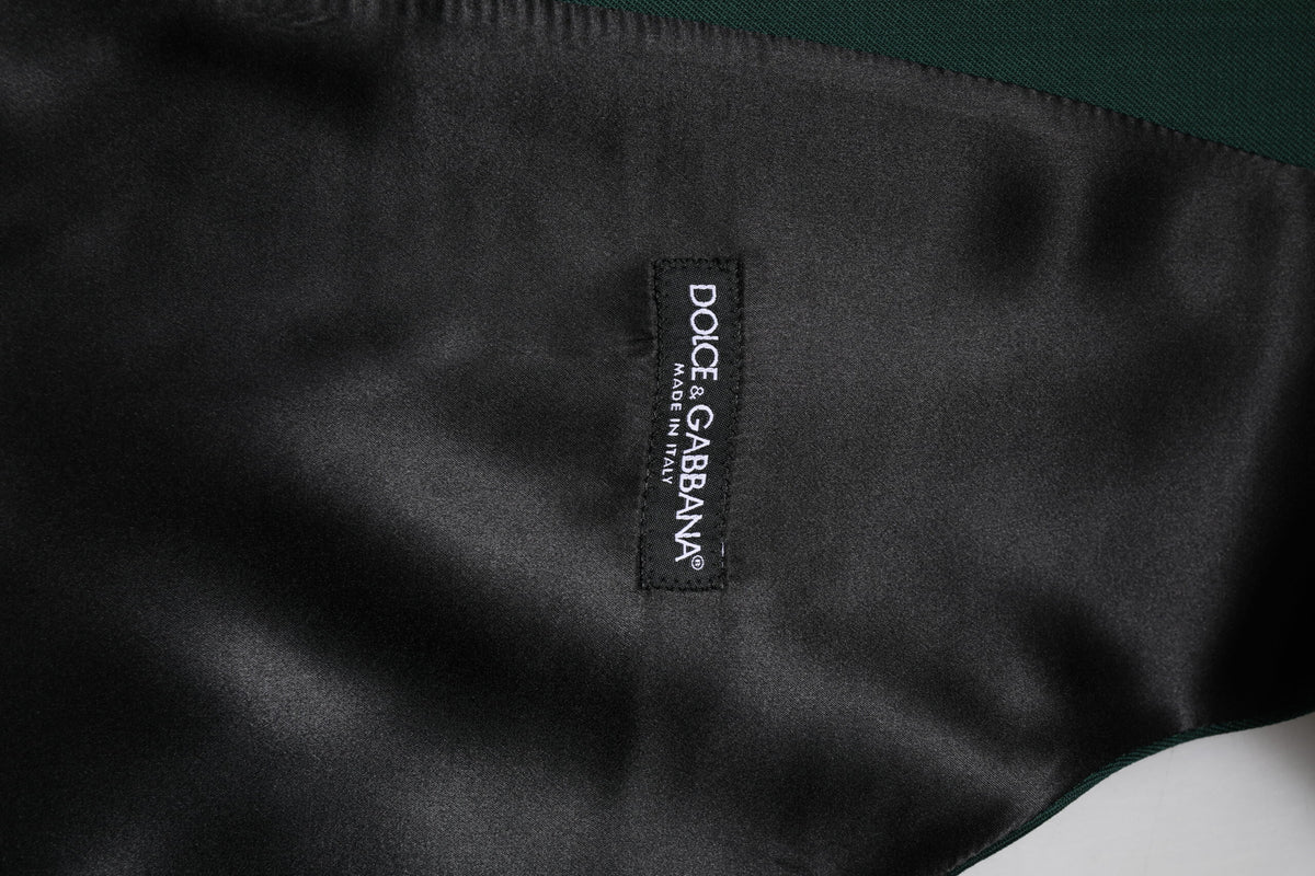 Dolce &amp; Gabbana Grüne Wollweste für formelle Herren