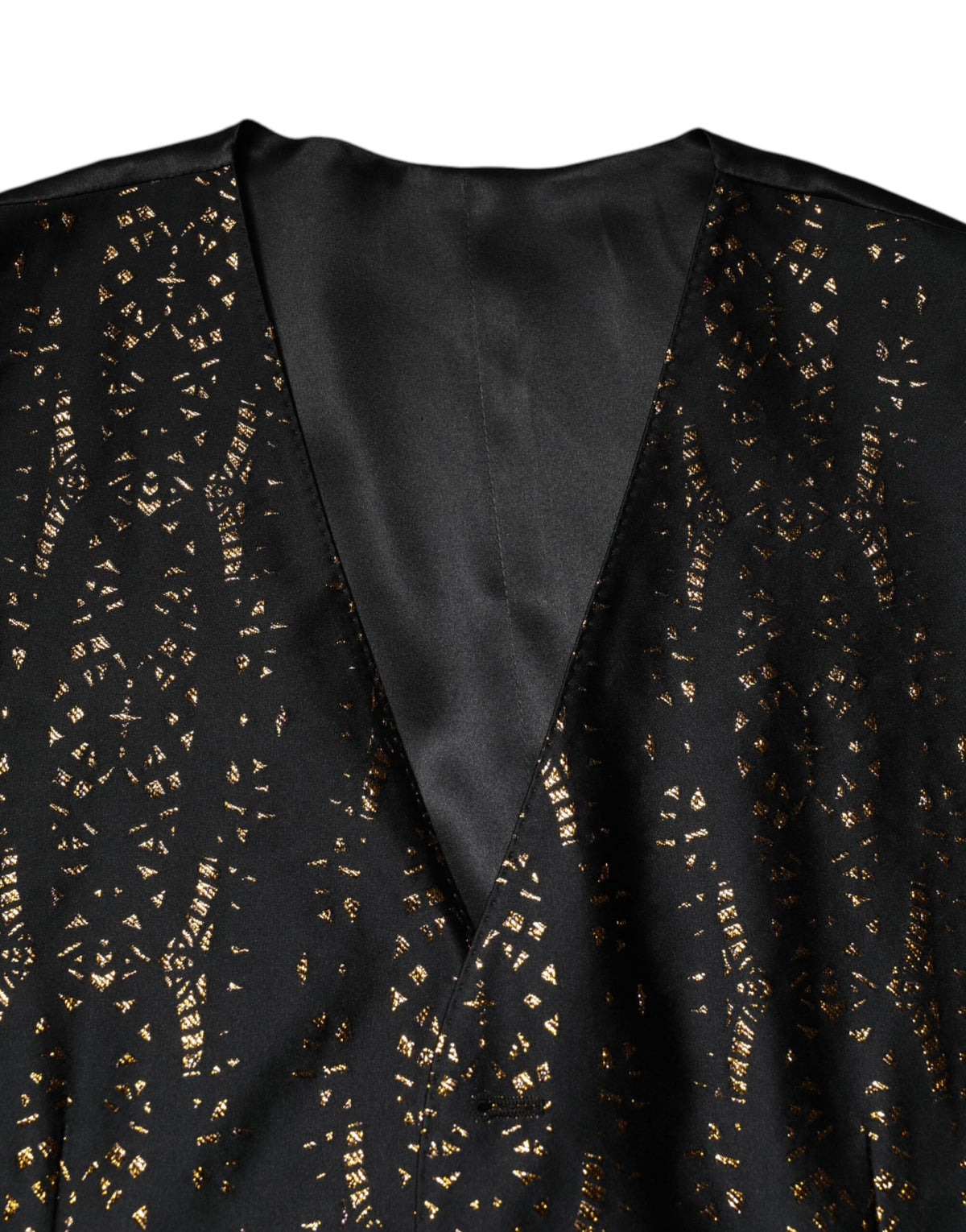 Dolce &amp; Gabbana Schwarze Lurex-Weste für formelle Anlässe