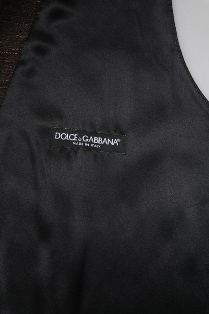 Dolce &amp; Gabbana Dunkelbraune Weste für formelle Anlässe