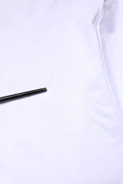 Dolce &amp; Gabbana – Weißes T-Shirt mit Rundhalsausschnitt und Logo-Stickerei