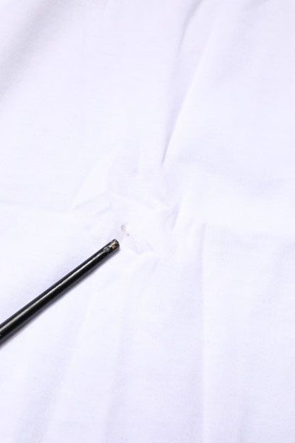 Dolce &amp; Gabbana – Weißes Baumwoll-T-Shirt mit DG-Kronenstickerei