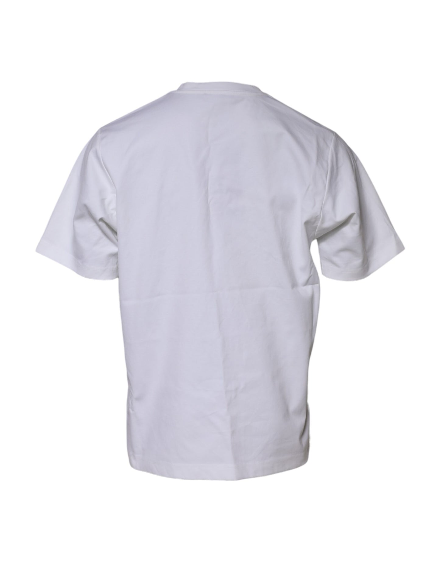 Dolce &amp; Gabbana – Weißes, kurzärmliges T-Shirt mit Logoverzierung
