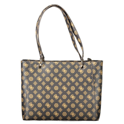 Guess Jeans Braune Polyethylen Damen Handtasche