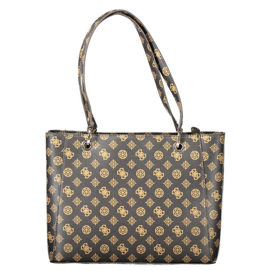 Guess Jeans Braune Polyethylen Damen Handtasche