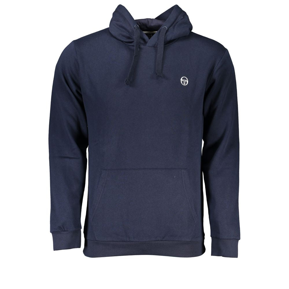 Sergio Tacchini Blue Cotton Men Hoodie