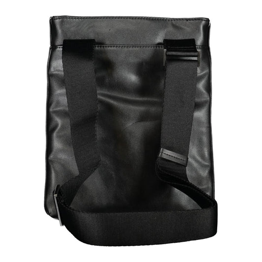 Calvin Klein – Elegante schwarze Umhängetasche mit Kontrastdetails