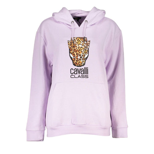 Cavalli Class Lila Damenpullover aus Baumwolle