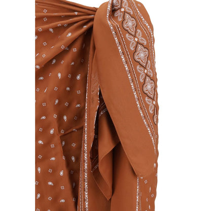 PINKO Bandana pattern pareo Skirt