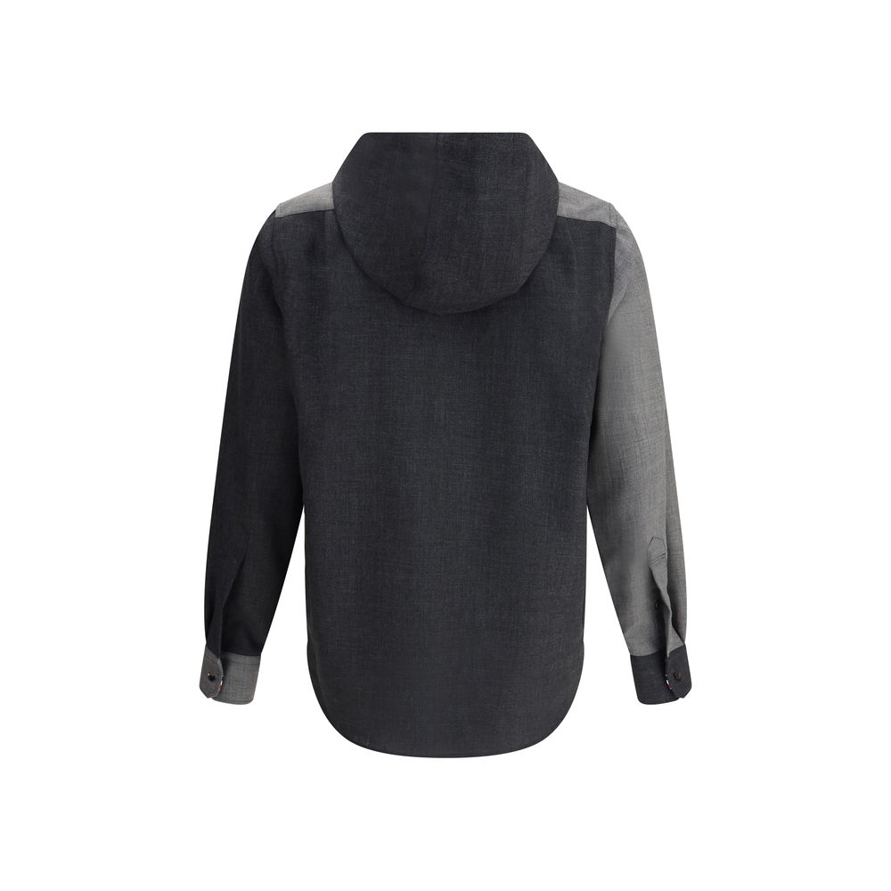 Thom Browne Graue Wolljacken und -mäntel