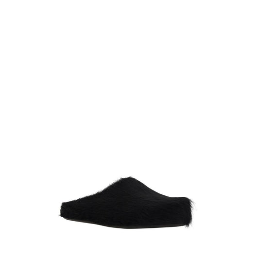 Marni Pantoletten aus schwarzem Gummi