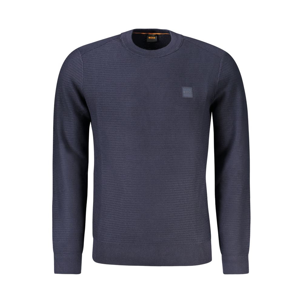 Hugo Boss Blauer Baumwollpullover für Herren