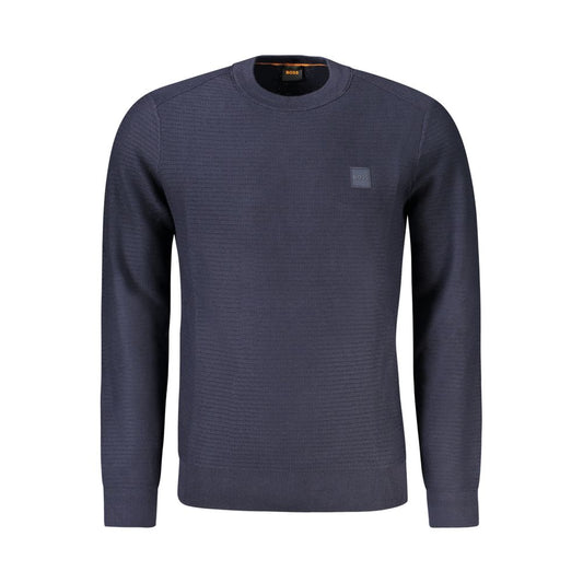 Hugo Boss Blauer Baumwollpullover für Herren