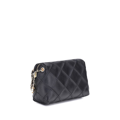 Tory Burch Schultertasche aus schwarzem Kalbsleder, Modell Bos Taurus