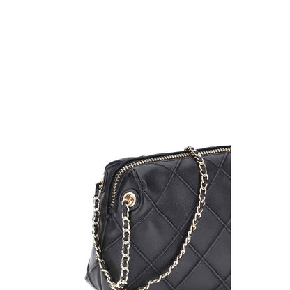 Tory Burch Schultertasche aus schwarzem Kalbsleder, Modell Bos Taurus