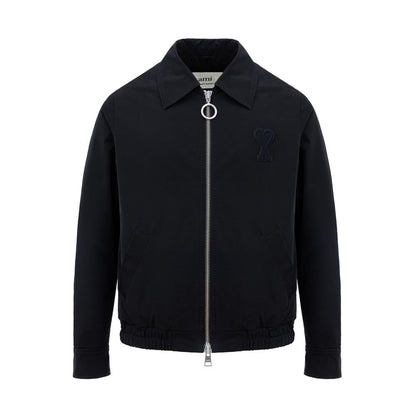 Ami Paris Black Polyester Bomber