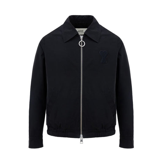 Ami Paris Bomberjacke aus schwarzem Polyester