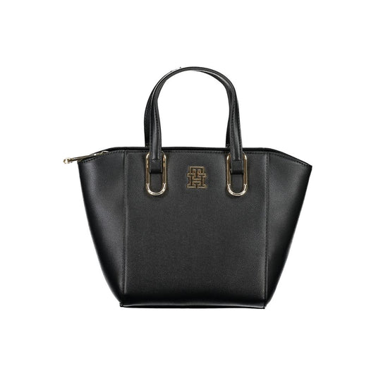 Tommy Hilfiger – Schwarze Polyethylen-Handtasche