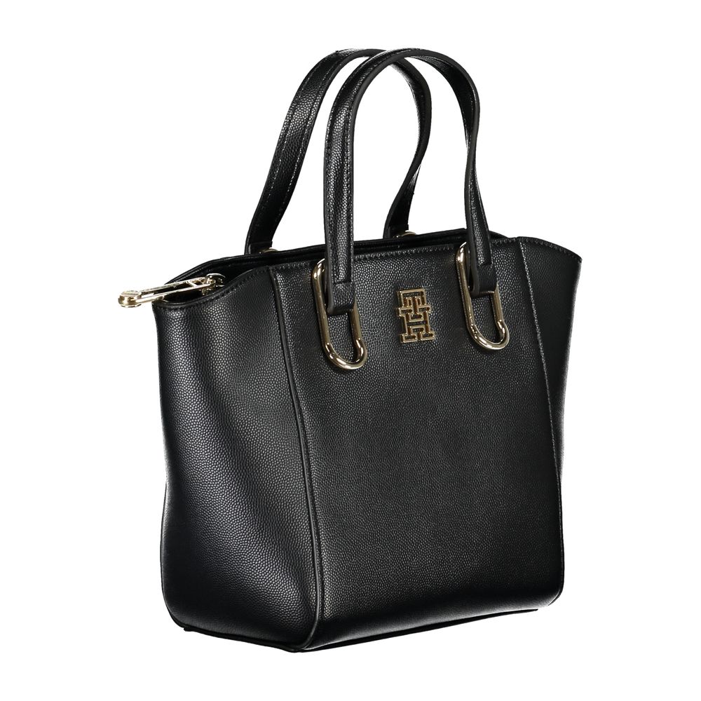 Tommy Hilfiger – Schwarze Polyethylen-Handtasche