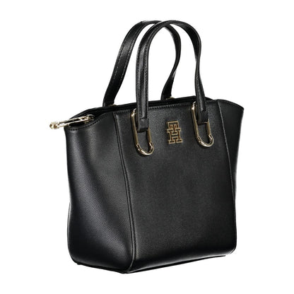 Tommy Hilfiger – Schwarze Polyethylen-Handtasche