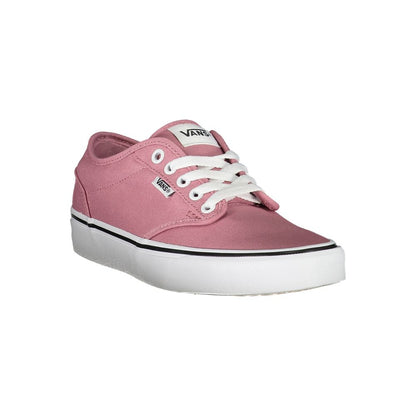 Vans – Schicke rosa Sneakers mit kontrastierenden Schnürsenkeln