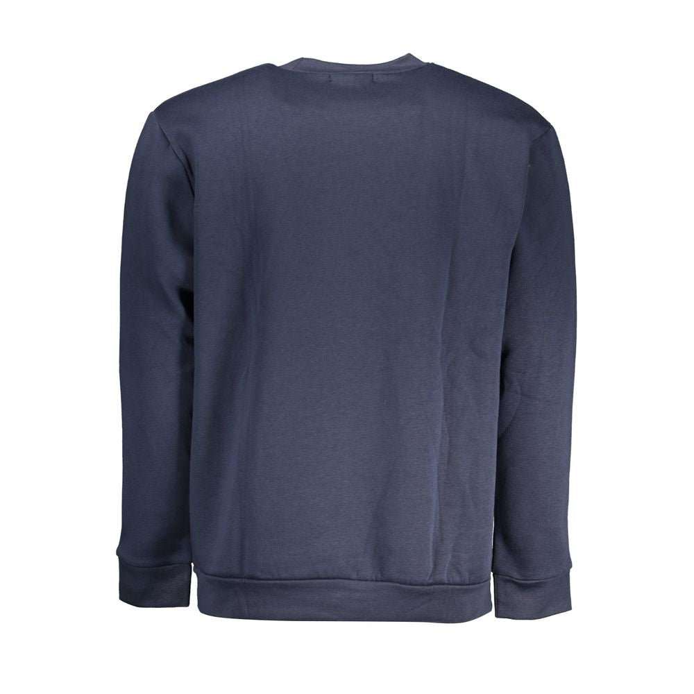 Cavalli Class Blauer Baumwollpullover für Herren