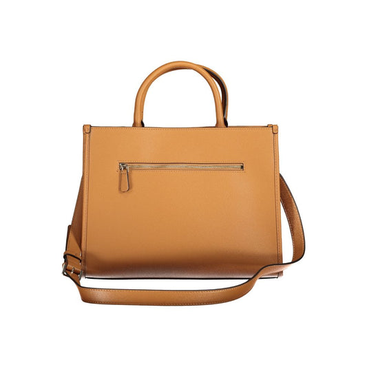 Guess Jeans – Handtasche aus Polyethylen in Braun