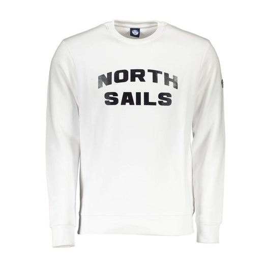 North Sails Herrenpullover aus weißer Baumwolle