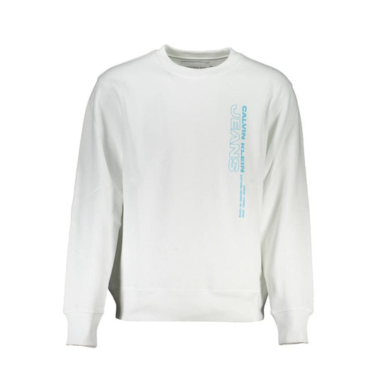 Calvin Klein Weißer Baumwollpullover für Herren