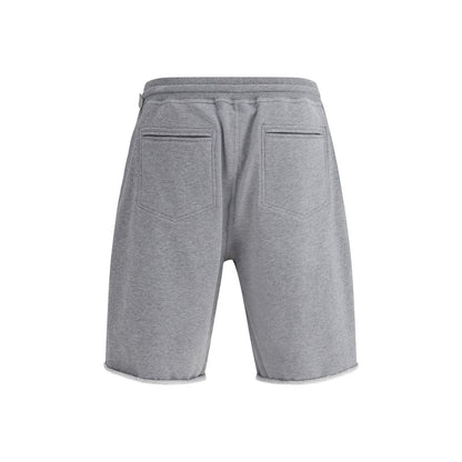 Brunello Cucinelli Graue Baumwoll-Bermudashorts