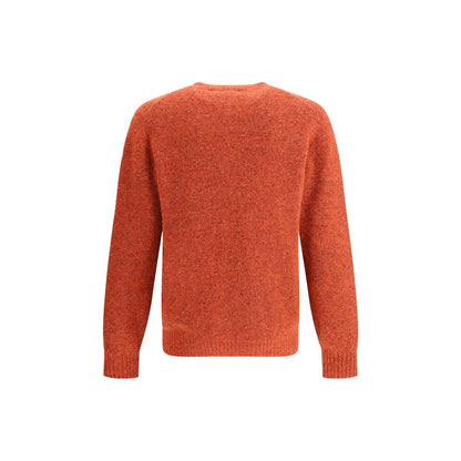 Brunello Cucinelli Orangefarbenes Alpaka-Vicugna-Pacos-Sweatshirt