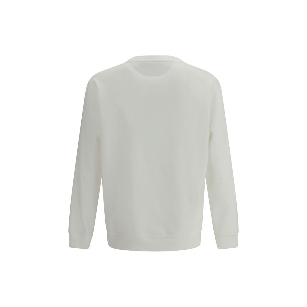 Brunello Cucinelli Weißes Baumwoll-Sweatshirt