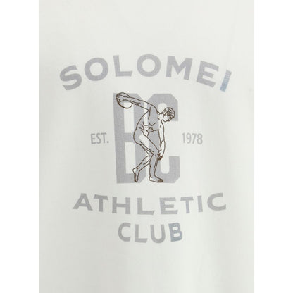 Brunello Cucinelli Weißes Baumwoll-Sweatshirt