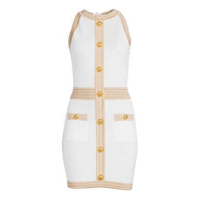 Balmain White Viscose Women Dress
