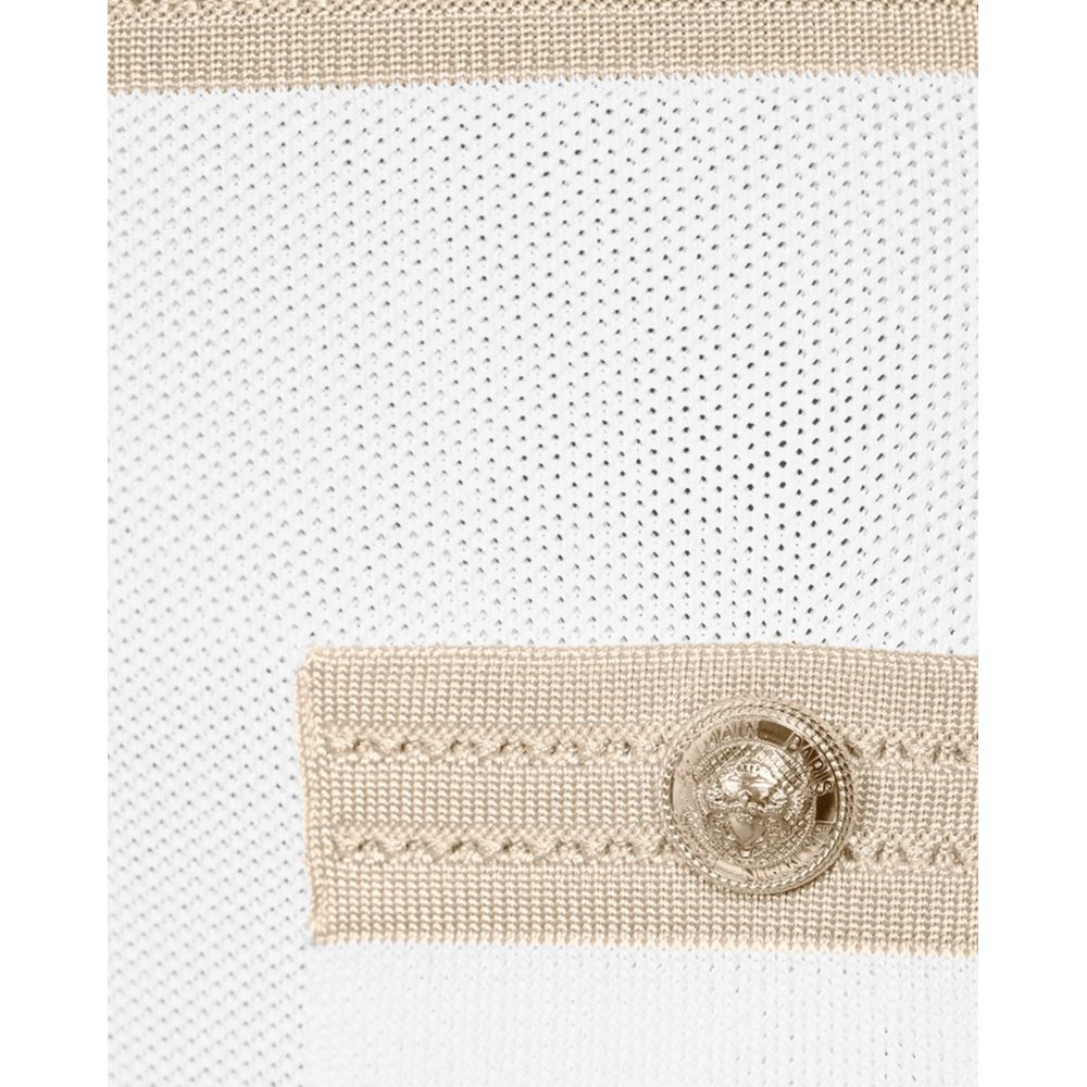 Balmain White Viscose Women Dress