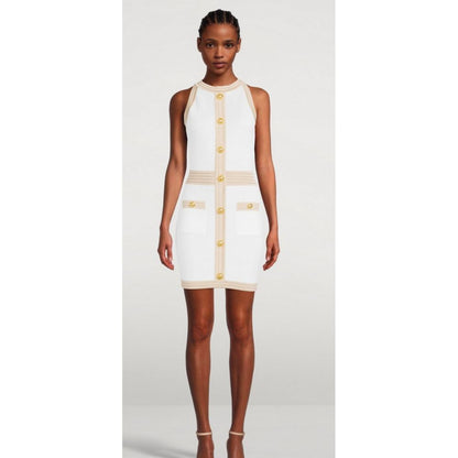 Balmain White Viscose Women Dress