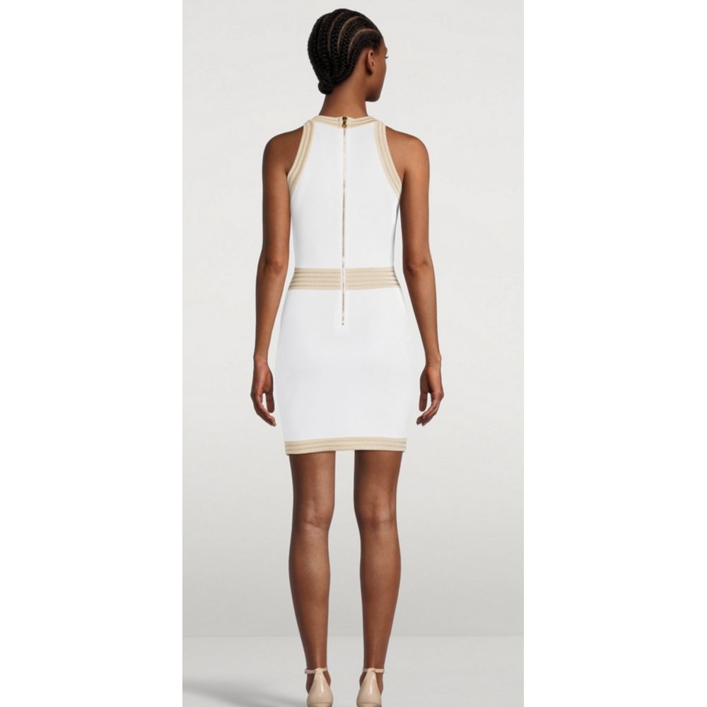 Balmain White Viscose Women Dress