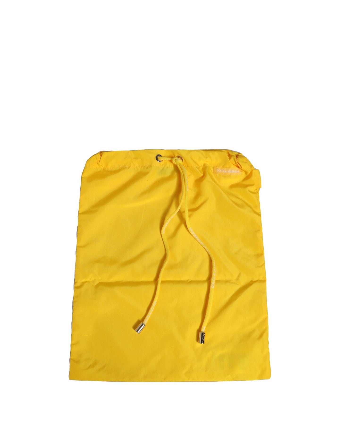 Dolce &amp; Gabbana – Gelber Badeanzug mit Logo am Bund